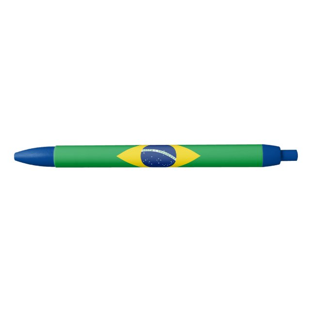 Caneta Azul Bandeira do Brasil Patriótico (Frente)