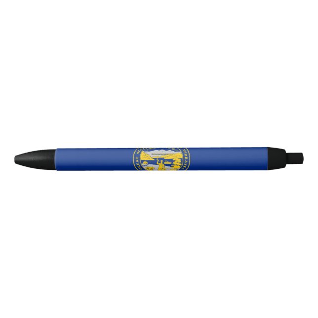Caneta Azul Bandeira do Estado de Nebraska (Frente)