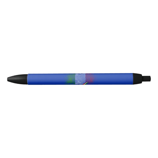 Caneta Azul bandeira italiana (Frente)