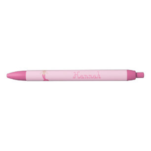 Caneta Azul Bonito fantasia rosa Sereia Nome Personalizado