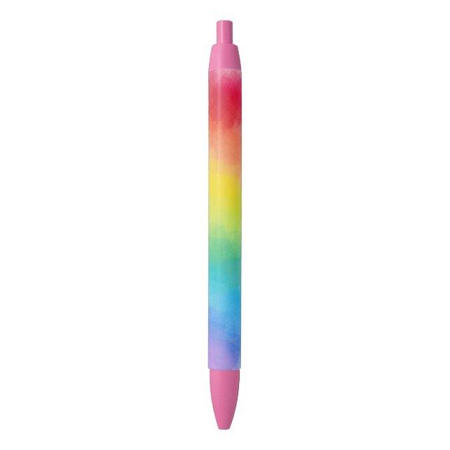 Caneta Azul Cores da Moda Vermelho Rosa Amarelo Azul Roxo Verd (Frente Vertical)