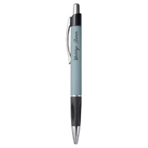 Caneta Azul Empoeirado Personalizado