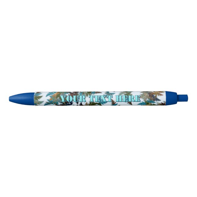 Caneta Azul Fractal Arctic Camouflage (Frente)