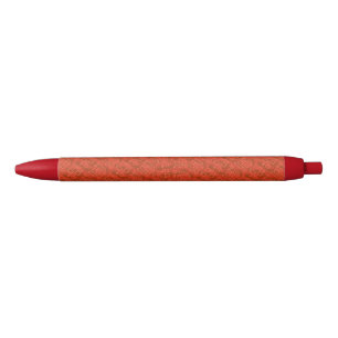 Caneta Azul Geométrico Abstrato Caprichoso Vermelho