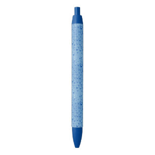 Caneta Azul Gotas de Água Moderno Elegante Natureza Modelo Aqu