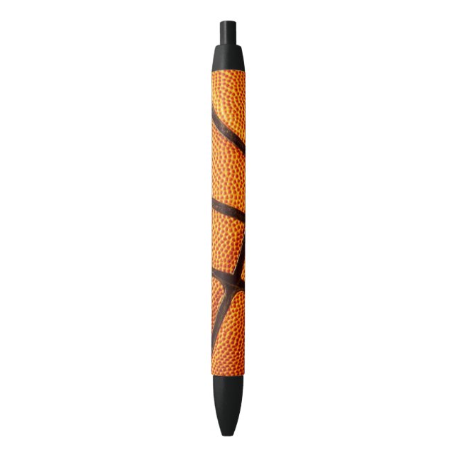Caneta Azul Grande Laranja, Basquete De Pênxis, (Frente Vertical)