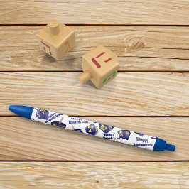 Caneta Azul Happy Hanukkah Spinning Dreidel