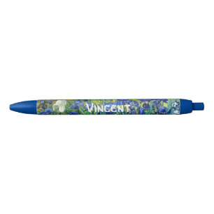 Caneta Azul Irisa Vincent van Gogh Flowers Fine Art Painting