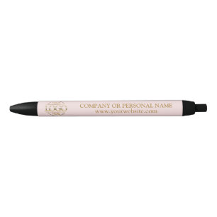 Caneta Azul Logotipo de empresa personalizado, cor-de-rosa pro