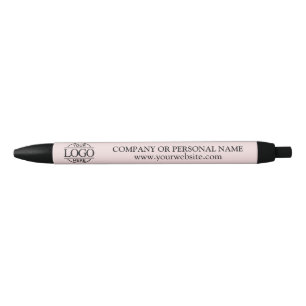 Caneta Azul Logotipo rosa pincel da marca profissional