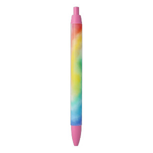 Caneta Azul Modelo Moderno Elegante Vermelho Rosa Amarelo Azul