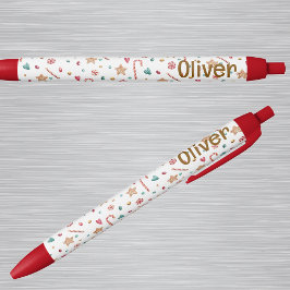Caneta Azul Name || Cute Holiday Cookies and Candy Pattern Ink