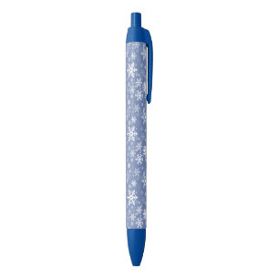 Caneta Azul O gráfico dos flocos de neve personaliza o fundo