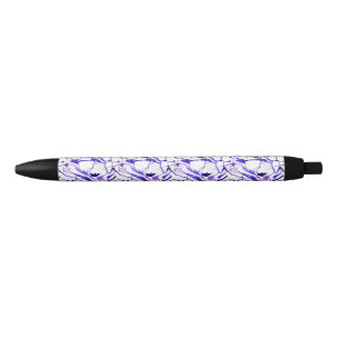 Caneta Azul Padrão de abstrato de linha violeta de cor violet