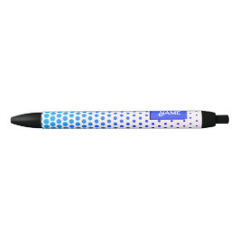 Caneta Azul padrão listrado pontilhado azul e roxo