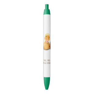 Caneta Azul Pato Amarelo Engraçado Reproduzindo Piscar os olh