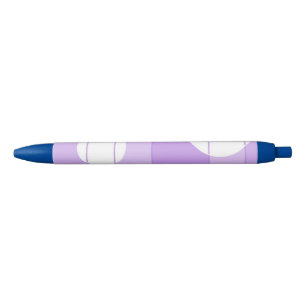Caneta Azul Pontos e listras em FairytalePurple