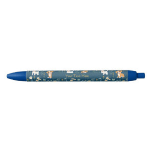 Caneta Azul Puppy Adorável Personalizado
