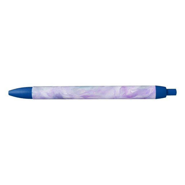 Caneta Azul Turbilhão de nuvens azul e roxa (Frente)