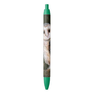 Caneta Azul Western Barn Owl - Imagem de Cores-d'Água 