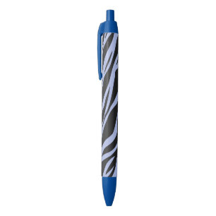 Caneta Azul Zebra Listrado Azul Céu