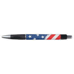 Caneta Bandeira Americana Camisa Estrelas Patriótica dos 