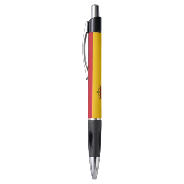 Caneta bandeira da Espanha (Topo (Vertical))