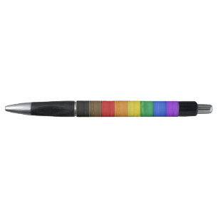 Caneta Bandeira do orgulho gay inclusivo de SlipperyJoe t