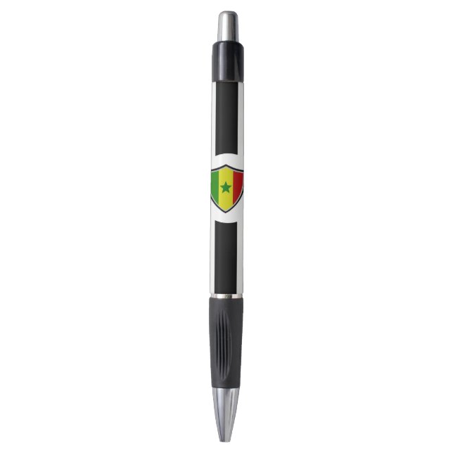 Caneta Bandeira do Senegal (Frente Vertical)