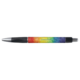 Caneta Bandeira tie-dye da SlipperyJoe's arco-íris pressi