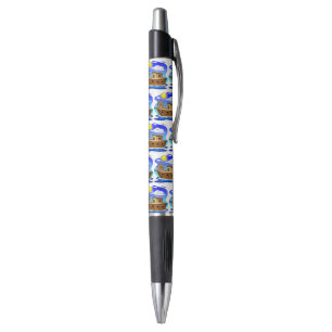 Caneta Barco de Pesca Cartoon 