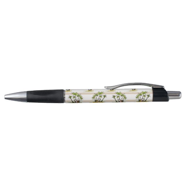 Caneta Barraca e palmas tropicais (Topo)