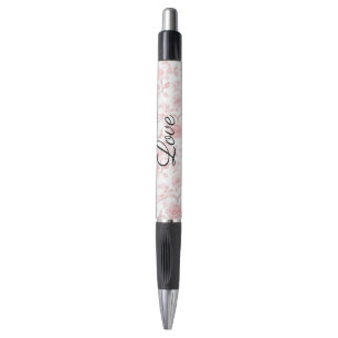 Caneta Belas Rosas Rosa Amor Floral