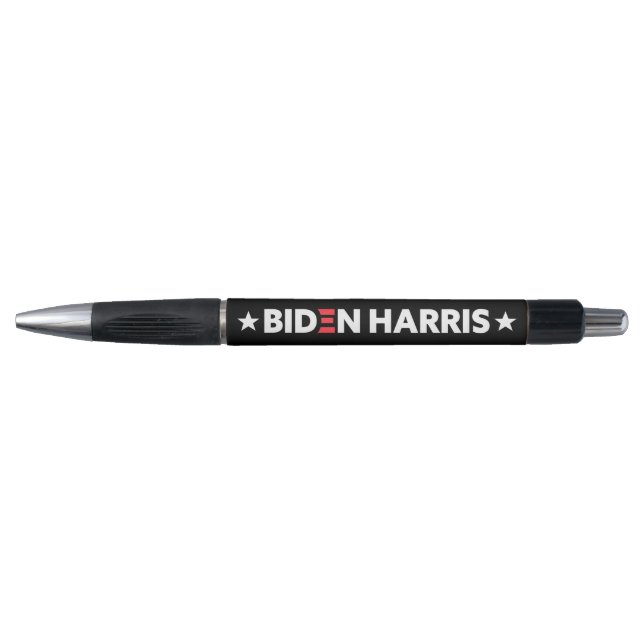 Caneta Biden / Harris White Stars Black (Frente)