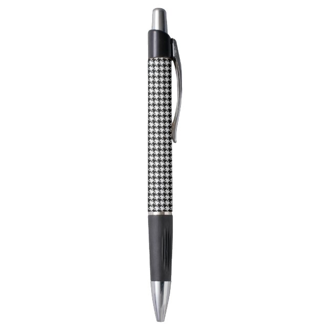 Caneta Black and White Houndstooth by Shirley Taylor (Parte Inferior (Vertical))