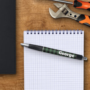 Caneta Bófalo Verde Cheque Bold Name Letras Grandes