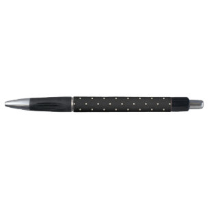 Caneta Bolinhas dispersas em preto