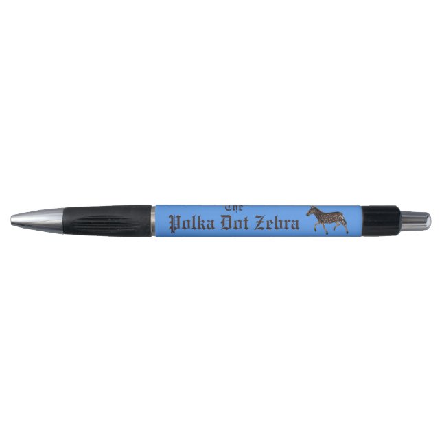 Caneta Bolinhas Zebra - Pub Inglês (Frente)