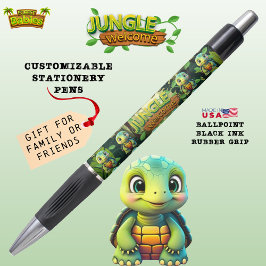 Caneta Box Turtle Unique Tortoise Cartoon Graphic Gift 🐢