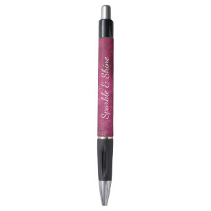 Caneta Brilhante Rosa Boysenberry com Brilho Faísca