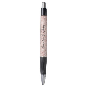 Caneta Brilho Rosa Bege Bem Feminino