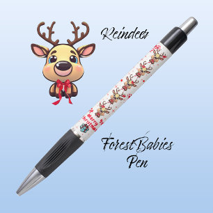 Caneta Brincadeira Reindeer Cartoon Xmas Deer 🦌 ✨