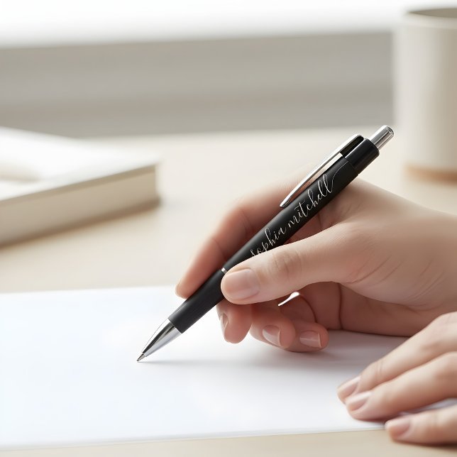 Caneta Caligrafia de Script Chic Preto (Criador carregado)