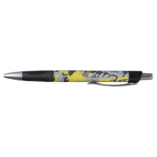 Caneta Camuflagem Amarela e Cinza, Militar, Exército