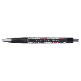 Caneta Camuflagem, Azul Branco Vermelho Cinza, Militar, E