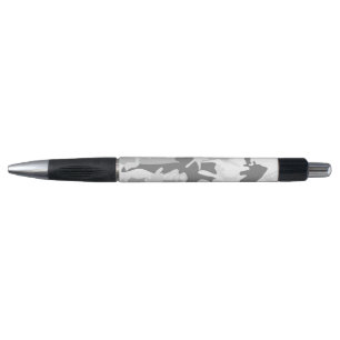 Caneta Camuflagem Cinza de Neve de Inverno, Militar, Exér