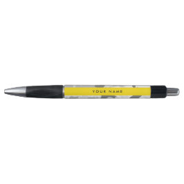 Caneta Camuflagem Cinza Neve de Inverno Personalize seu n