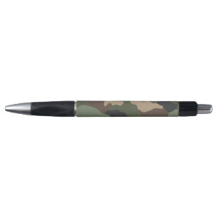 Caneta Camuflagem Woodland Camo Militar Khaki Tan Preto