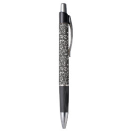 Caneta Casamento Abstrato Preto Branco Elegante