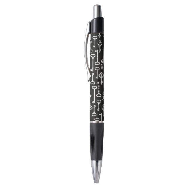 Caneta Chaves pretas & brancas do Victorian (Topo (Vertical))